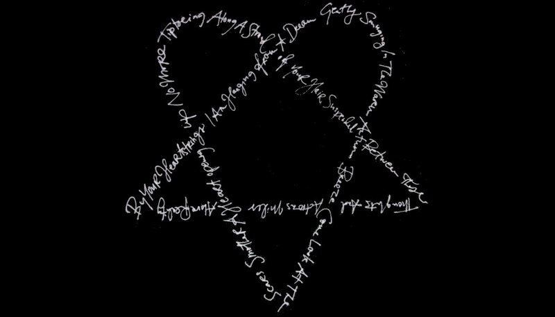 heart-shaped text art