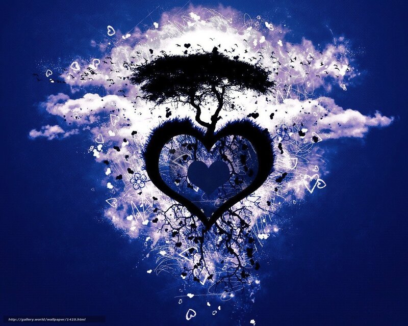 heart-shaped tree art