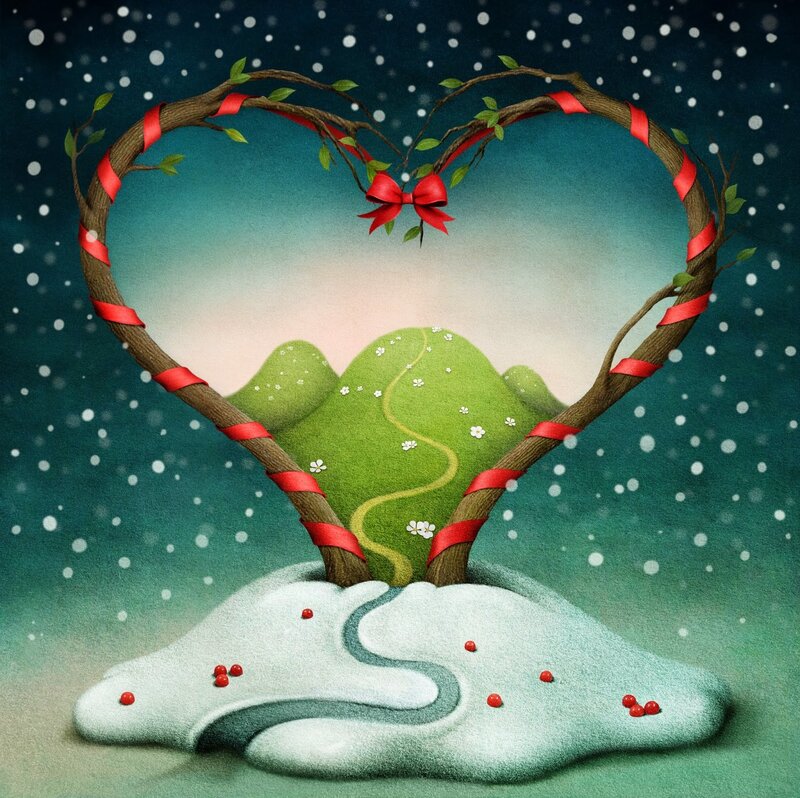 Heart-shaped Tree Frame