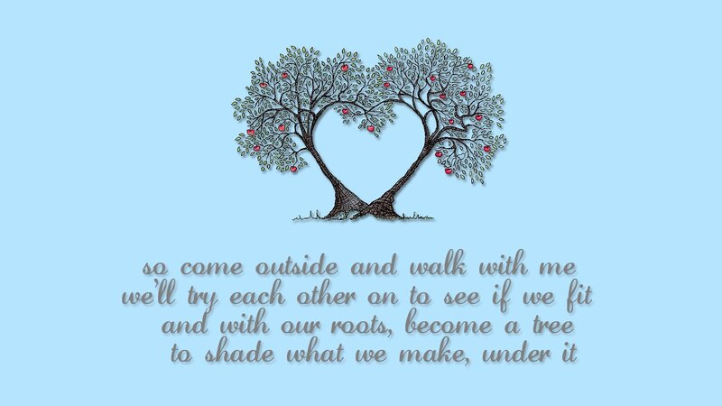 heart-shaped trees poem
