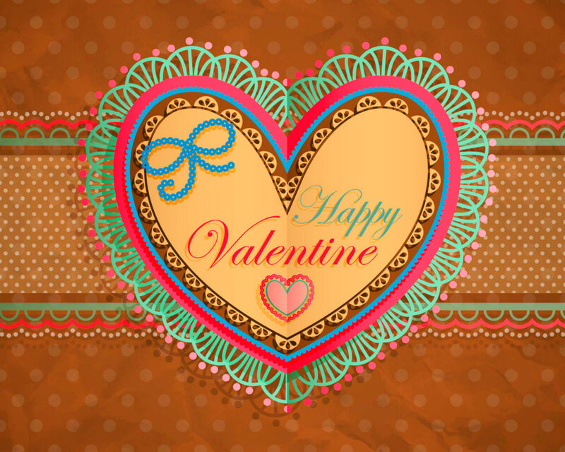 Heart-shaped Valentine Card