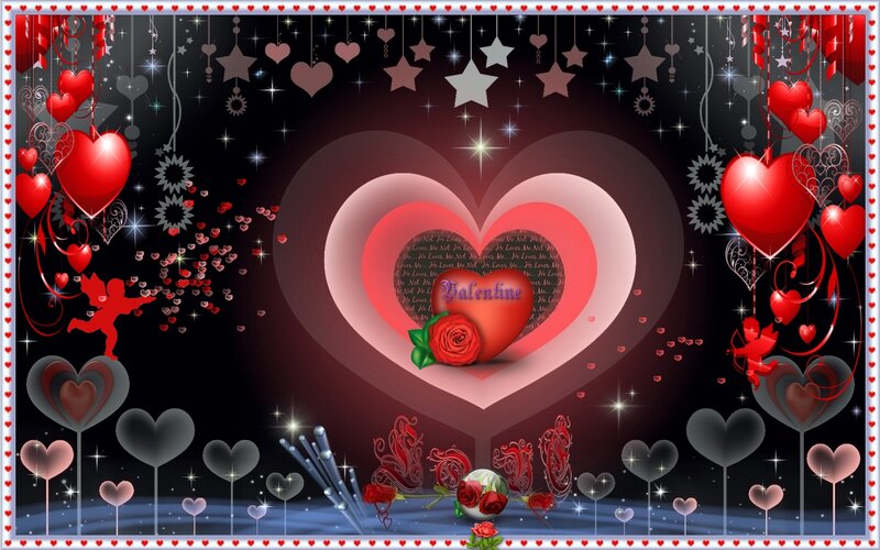 Heart-shaped Valentine Design