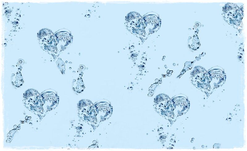 Heart-shaped Water Bubbles
