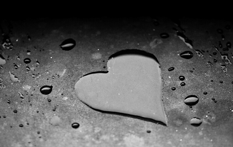 Heart-shaped Water Puddle