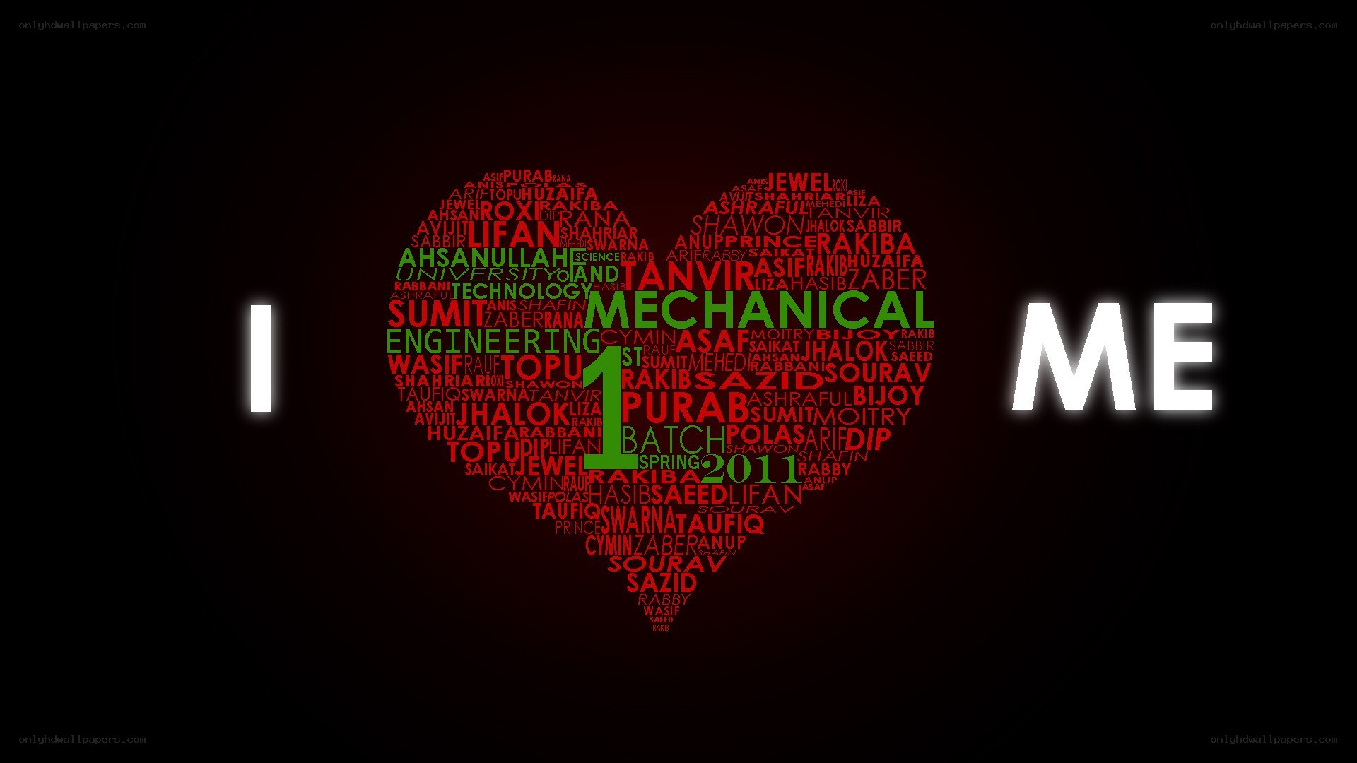 heart-shaped word cloud with text