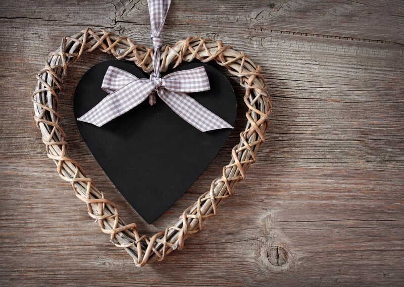 Heart-shaped Wreath — Brown, Calm, Photograph