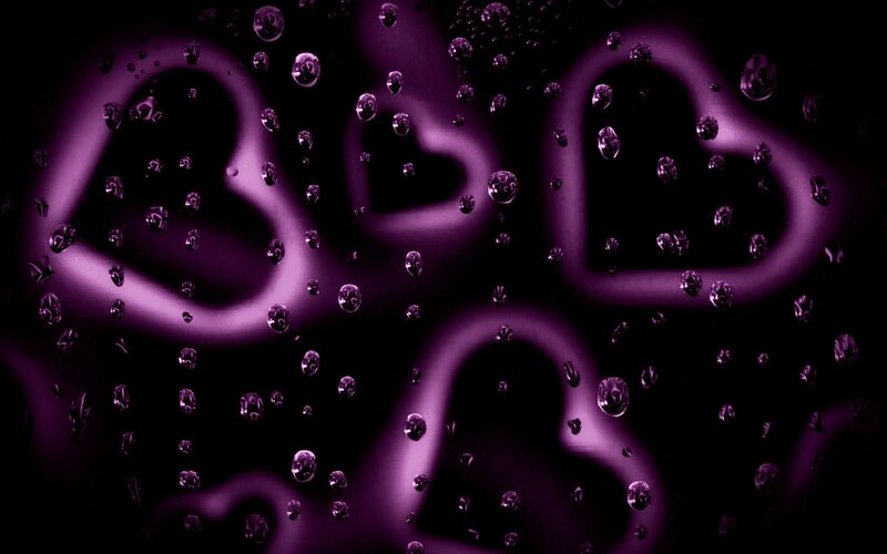 Heart Shapes on Glass