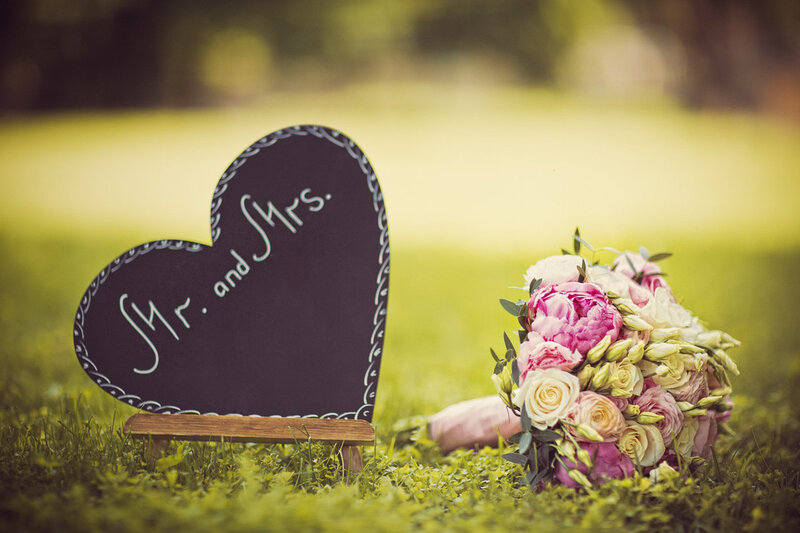 Heart Sign and Bouquet