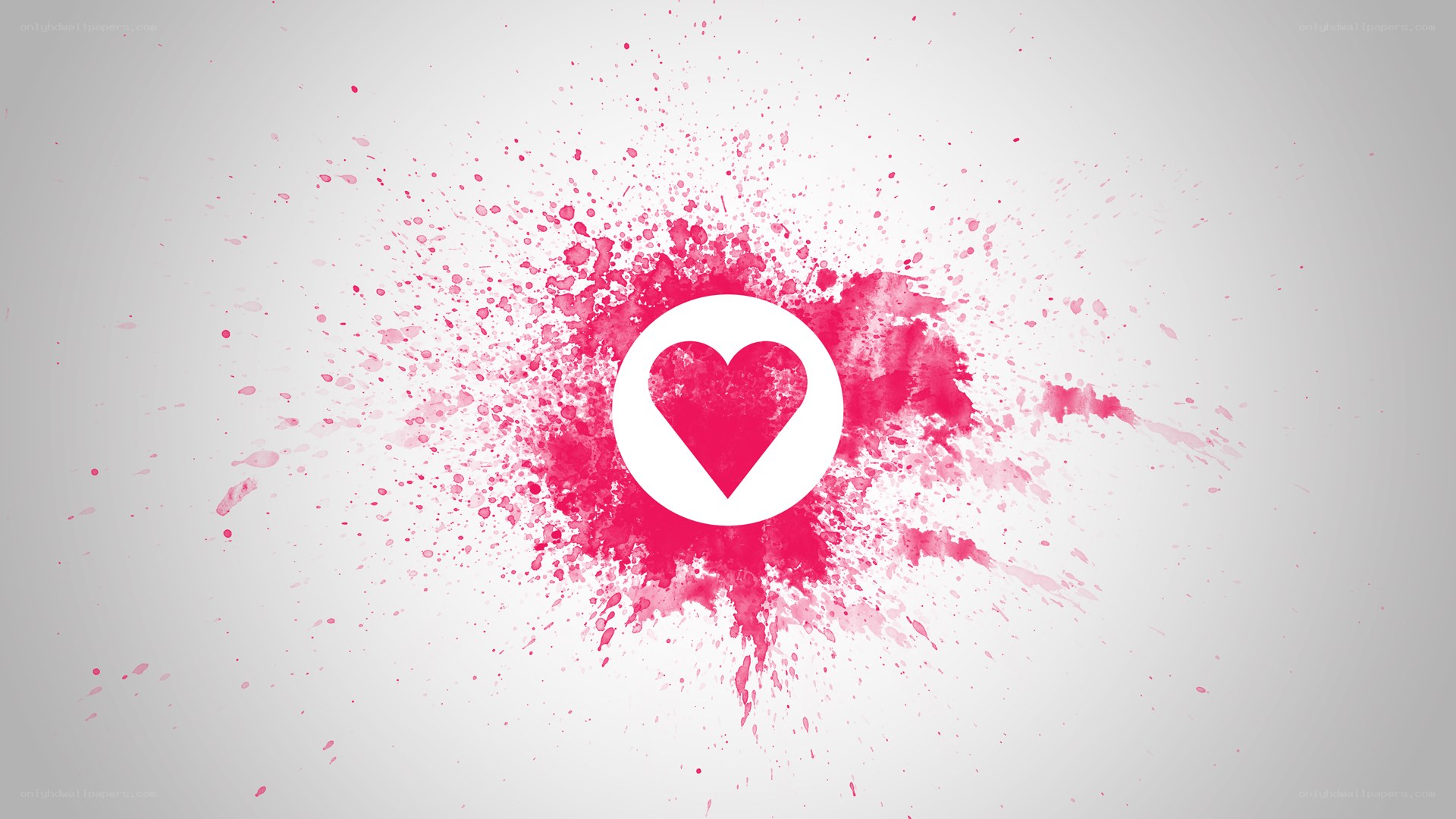 heart splash design