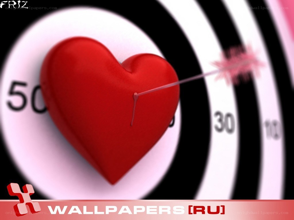 heart target with arrow