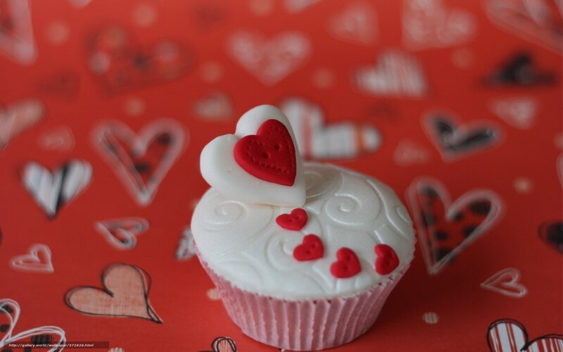 heart-themed cupcake