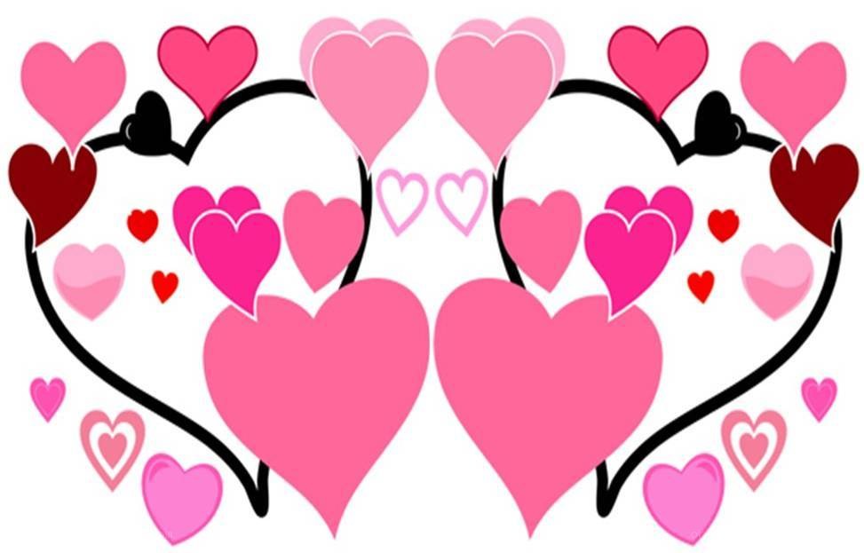 heart-themed graphic design