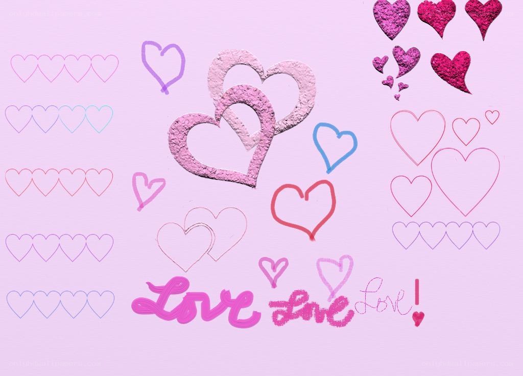 heart-themed love design