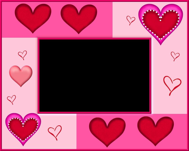 heart-themed photo frame
