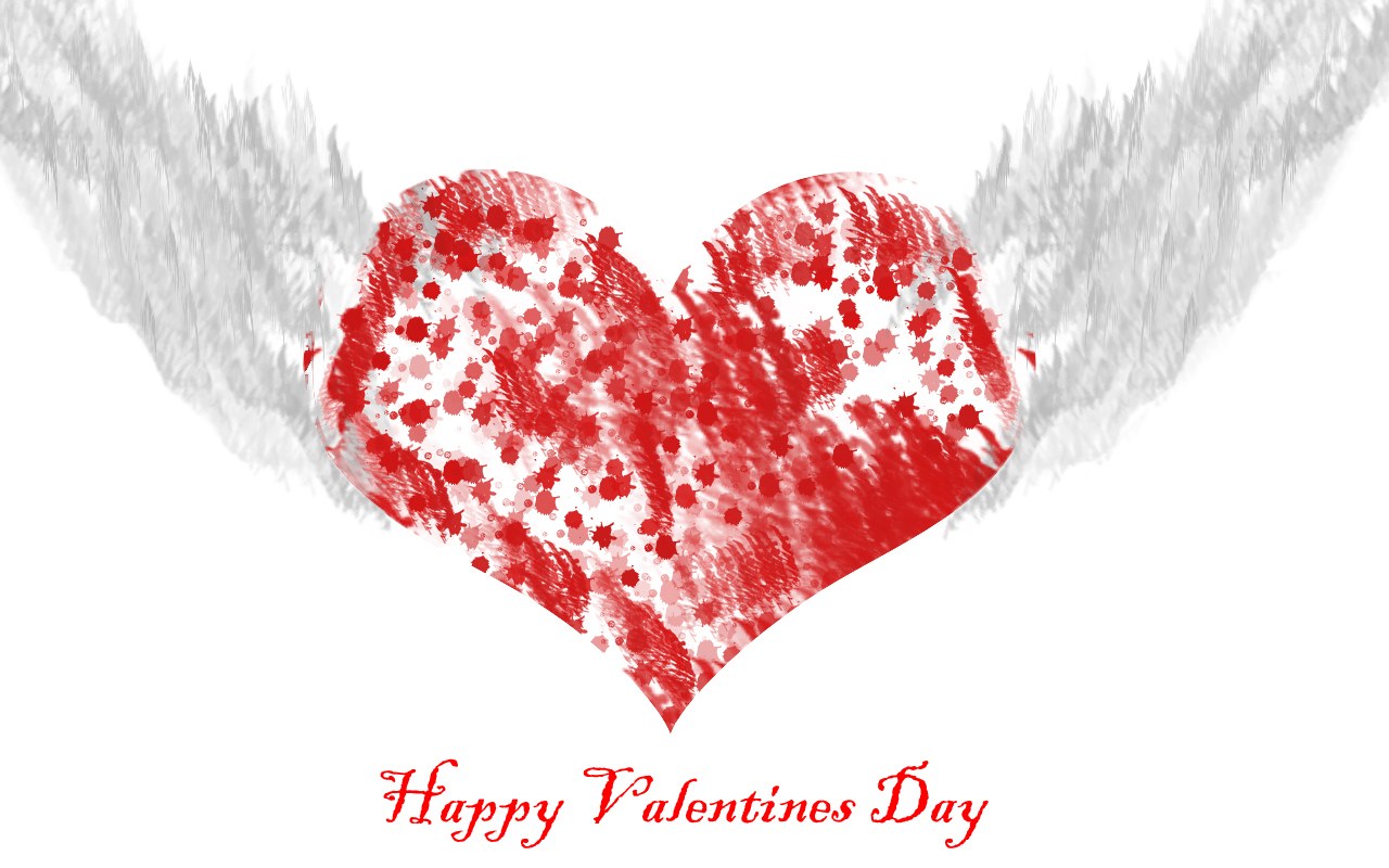heart with angel wings