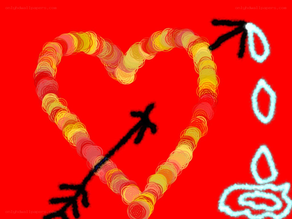 heart with arrow drawing