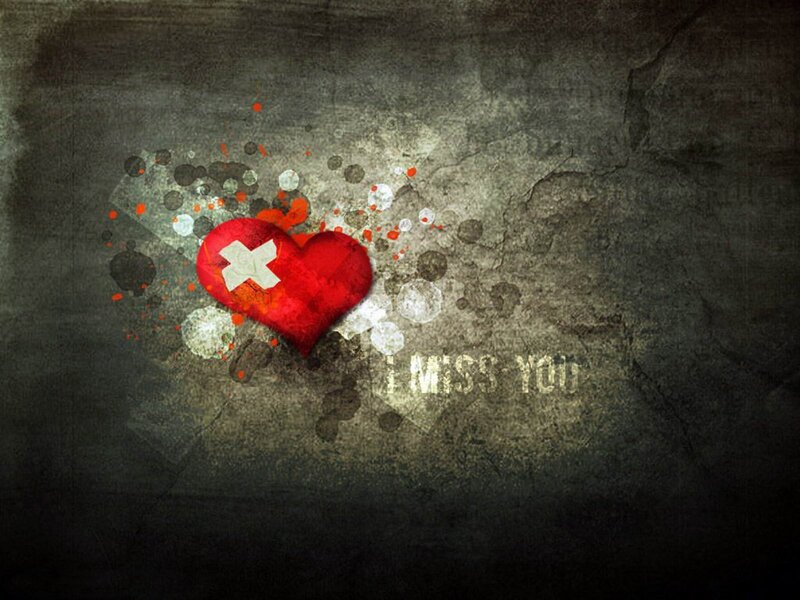 heart with bandage and text