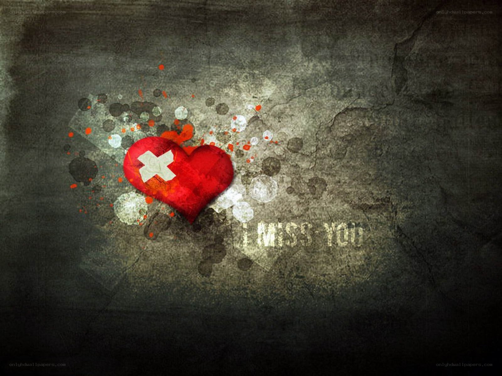 heart with bandage and text