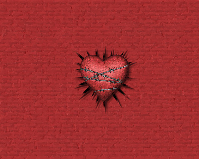 heart with barbed wire