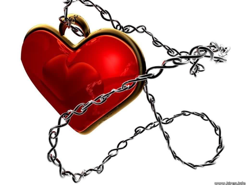 heart with chain symbol
