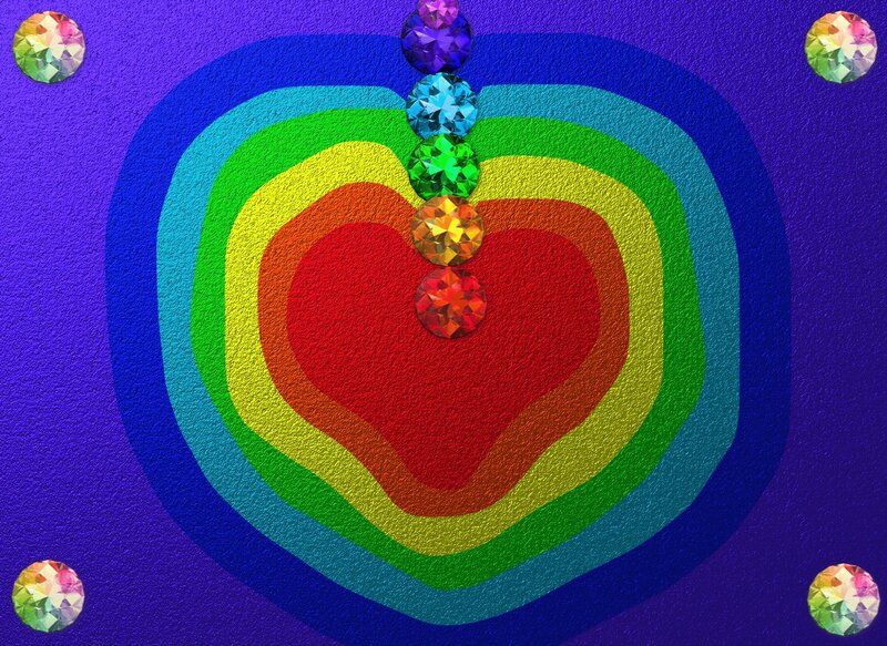 Heart with Chakras