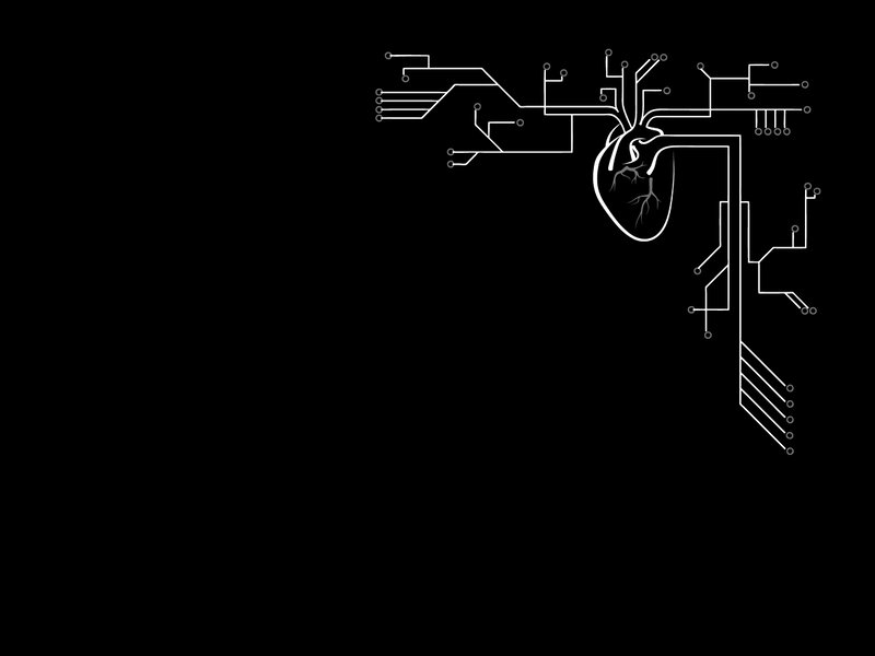 heart with circuitry design
