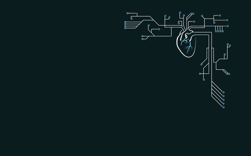 Heart with Circuitry
