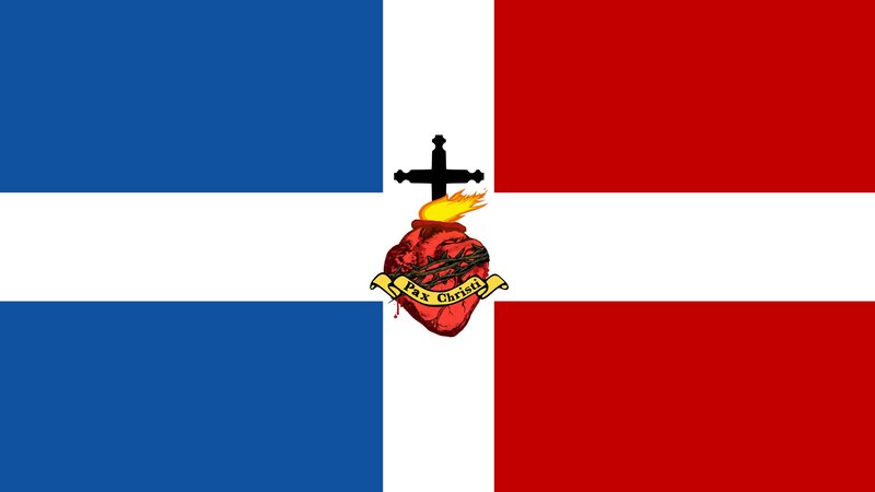 Heart with Cross and Flame