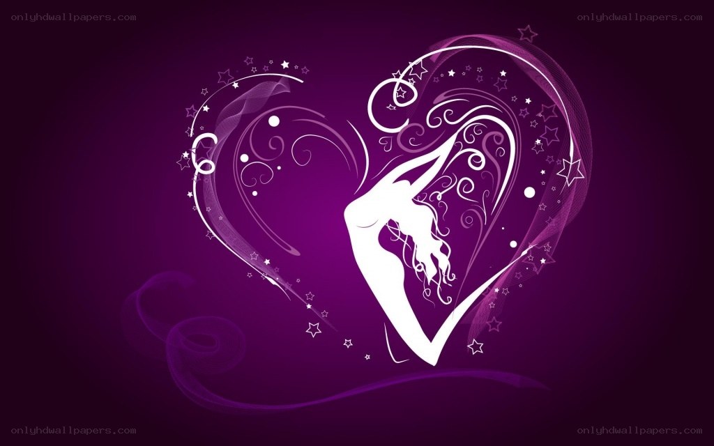 heart with dancer silhouette