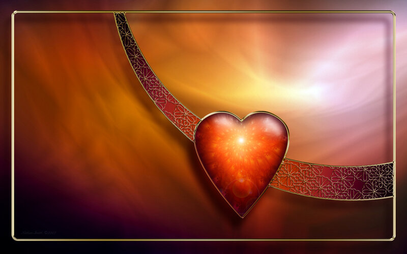 Heart with Decorative Ribbon