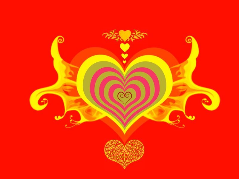 Heart with Decorative Swirls