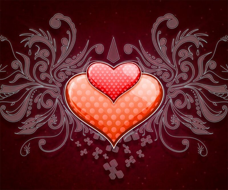Heart with Decorative Wings