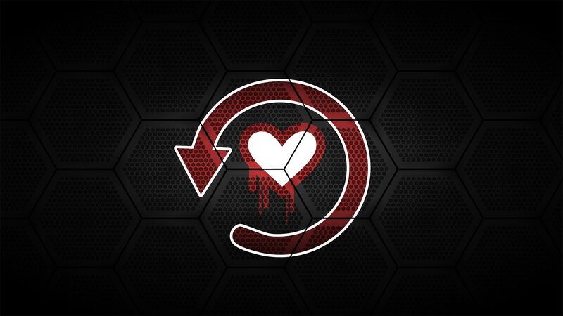 Heart with Dripping Blood — Black