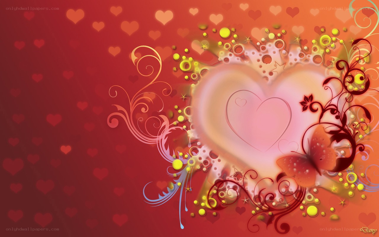 heart with floral design