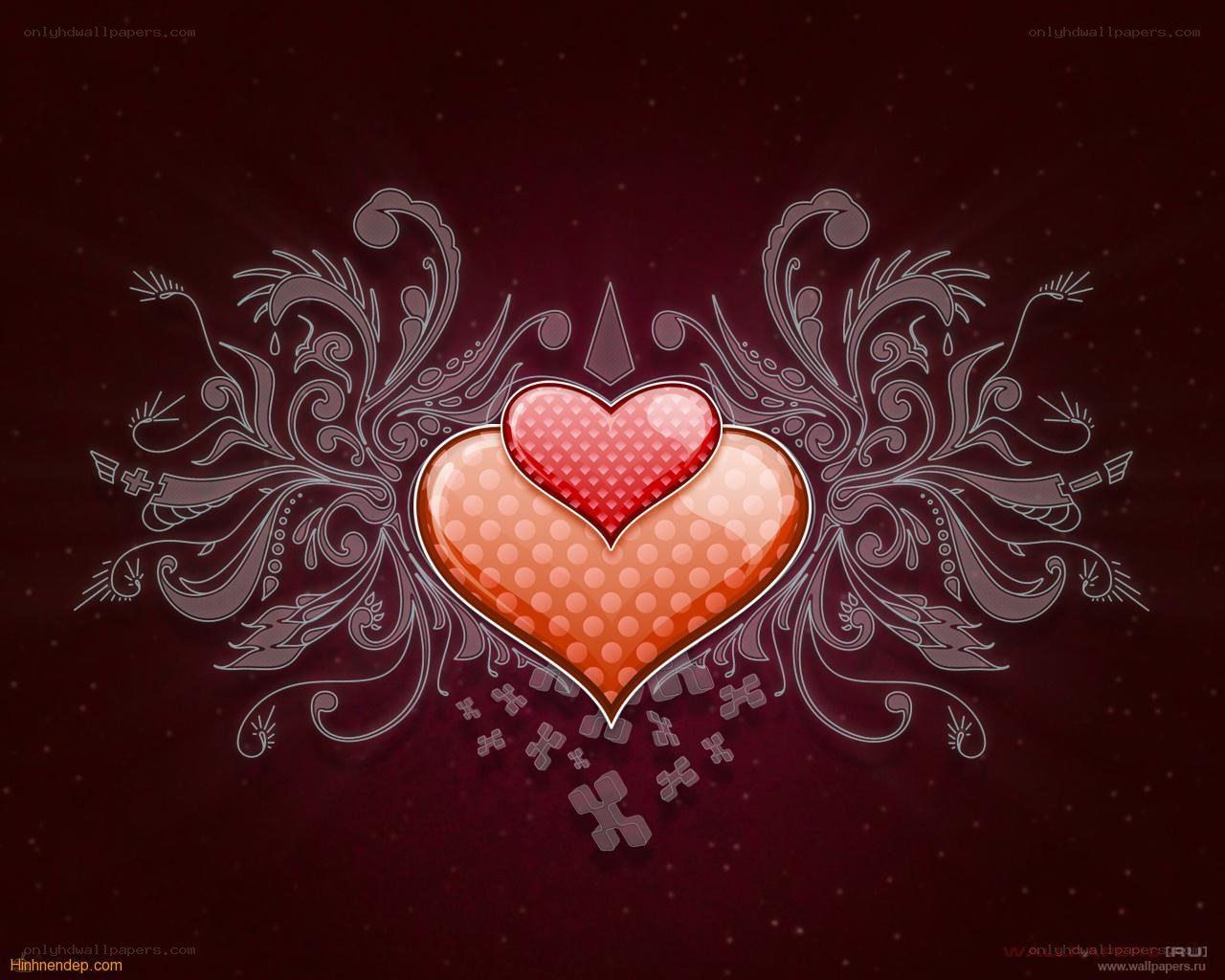 heart with floral design