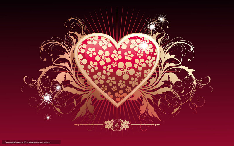 heart with floral design