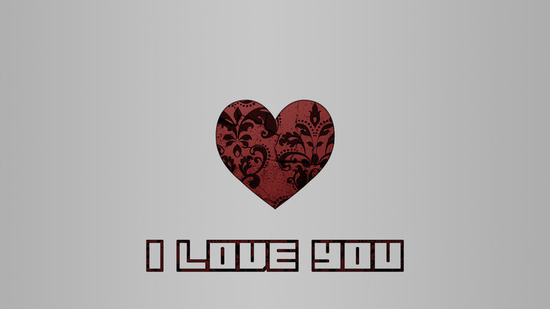 heart with floral pattern