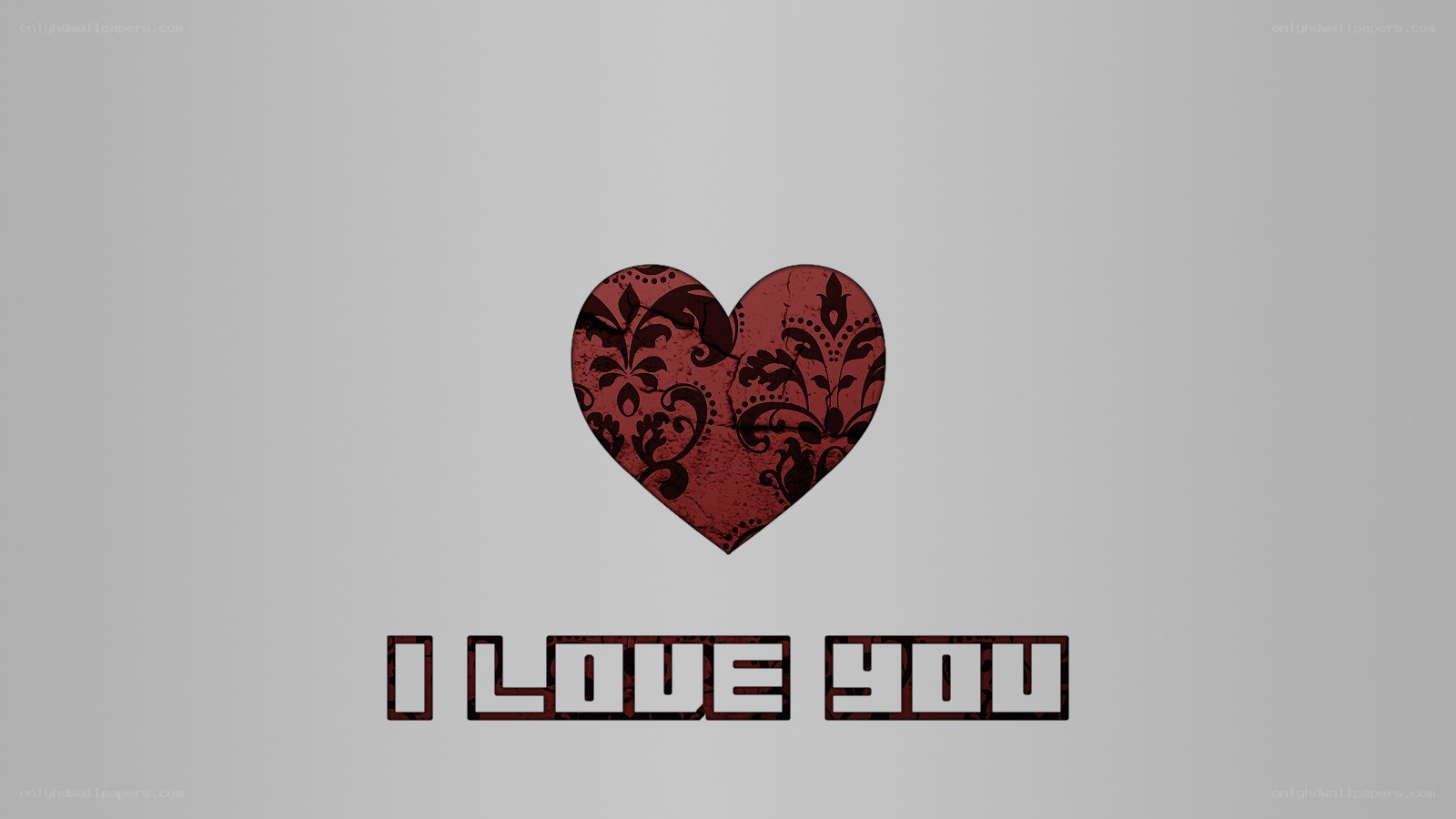 heart with floral pattern