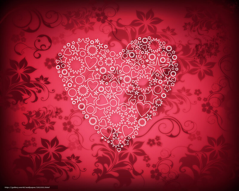 heart with floral pattern