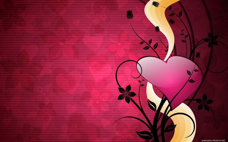 Heart with Floral Vines