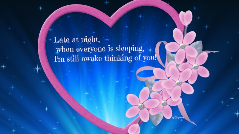 Heart with Flowers — Blue