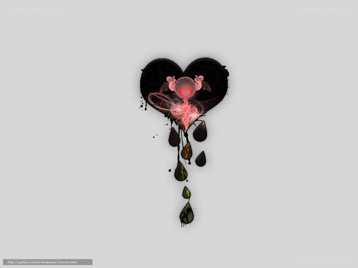 heart with glowing core