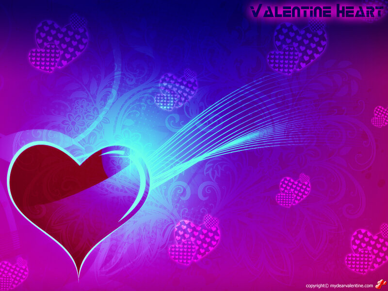 Heart with Glowing Lines