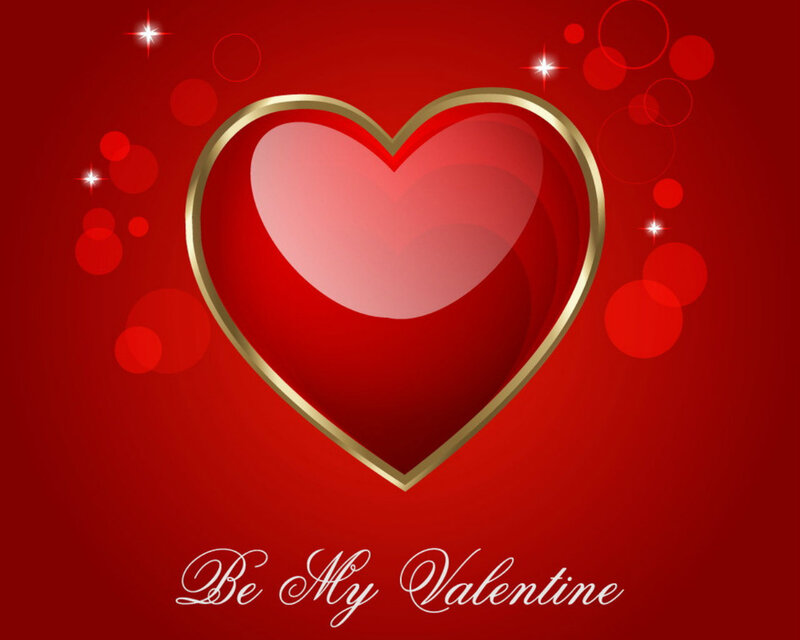 Heart with Gold Border