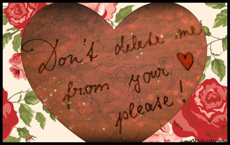Heart with Handwritten Text — Red