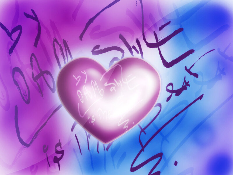 heart with handwritten text