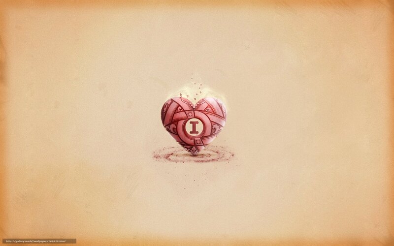 heart with letter I