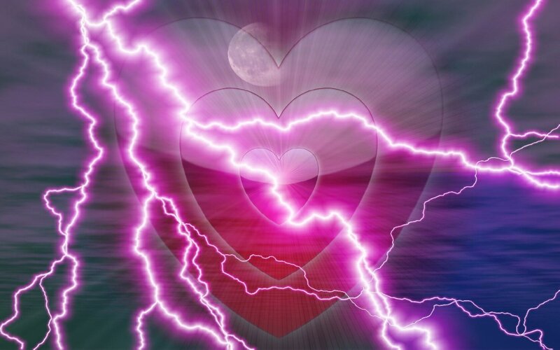 Heart with Lightning Bolts