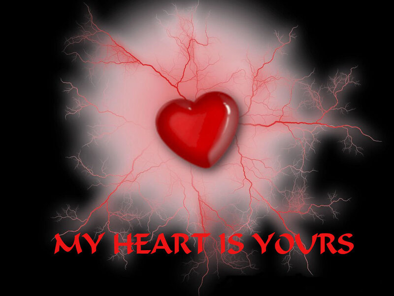 heart with lightning effect