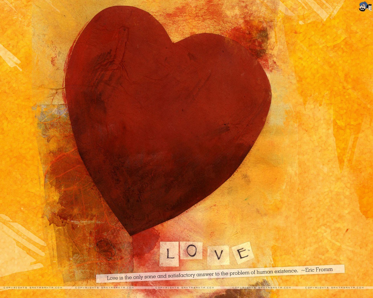 Heart with love quote